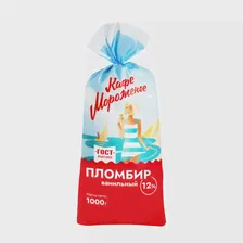 Мороженое Пломбир Ванильный ГОСТ Кафе мороженое, 1кг