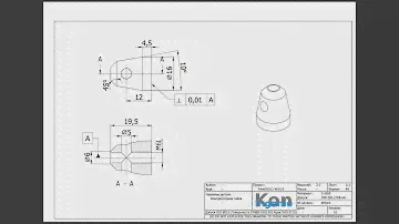 FreeCAD22 KH019 Компрессорная гайка Создать эскиз Вращение Отверстие Метрическая левая резьба